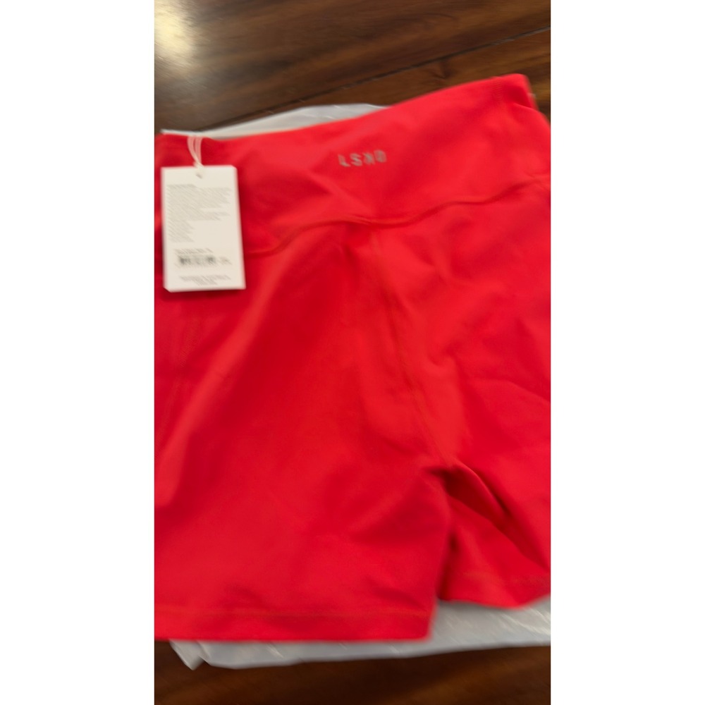LSKD Flux X-Short Legging Scarlet Red Ultra High-Rise 4 Inch Shorts XL NEW NWT - Picture 8 of 16